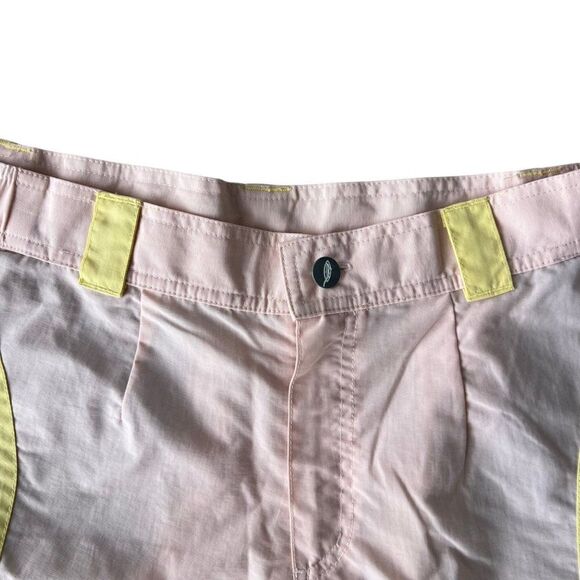 Old Harbor Outfitters OHO Cargo Swim Shorts Pink / Grey / Yellow Men's Large (L) - Picture 6 of 8